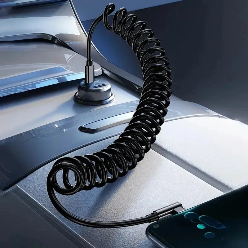 120W Fast Charging Coiled Type C Cable