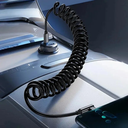 120W Fast Charging Coiled Type C Cable